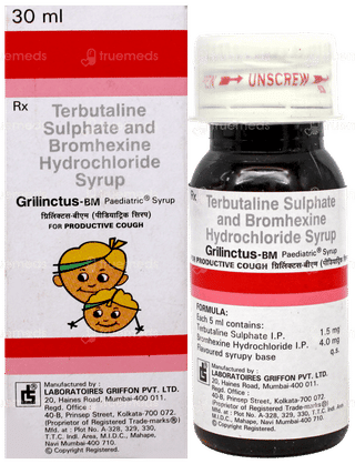 Grilinctus Bm Paediatric Syrup 30Ml